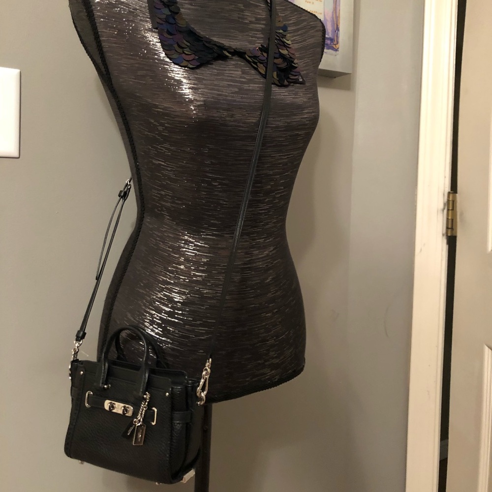 Mini black coach bag